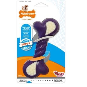 Nylabone Teething Bacon-Flavored Bone